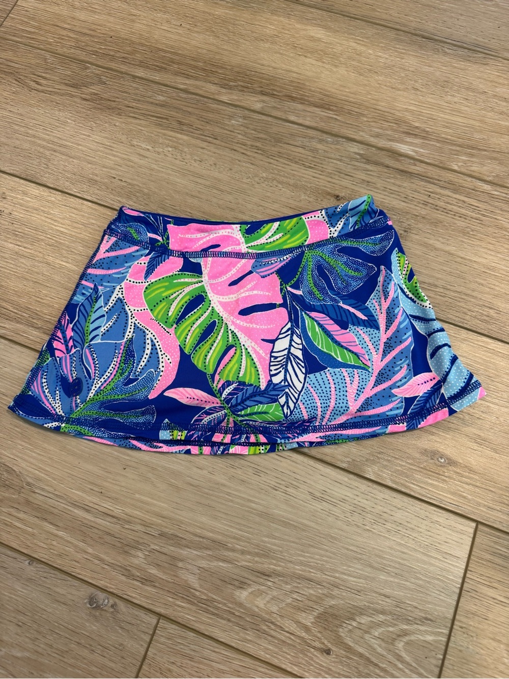 Lilly Pulitzer | Luxletic Tennis Skirt Girls Size XS 4-5 Hawaiian Leaves